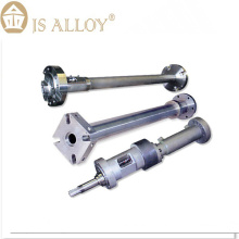 Bimetallic extruder single screw and barrel for HDPE